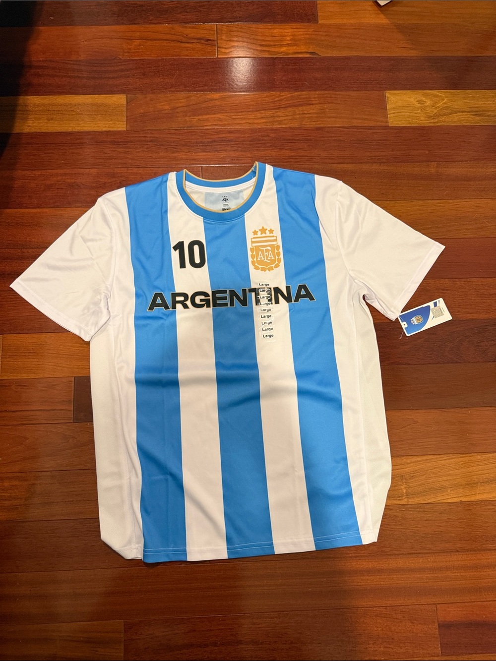 Argentina Kids Soccer Jersey - Light Blue & White